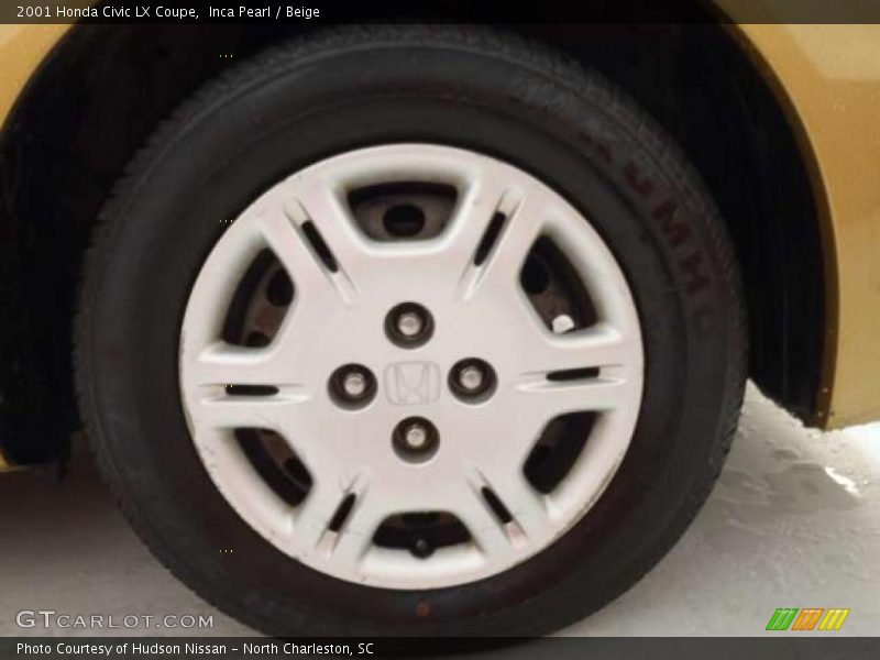 Inca Pearl / Beige 2001 Honda Civic LX Coupe
