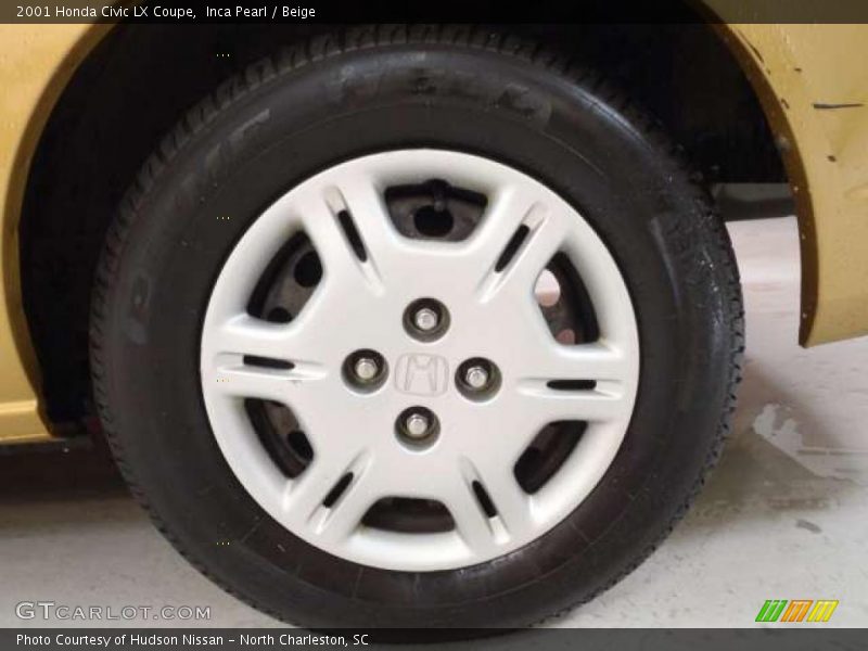 Inca Pearl / Beige 2001 Honda Civic LX Coupe