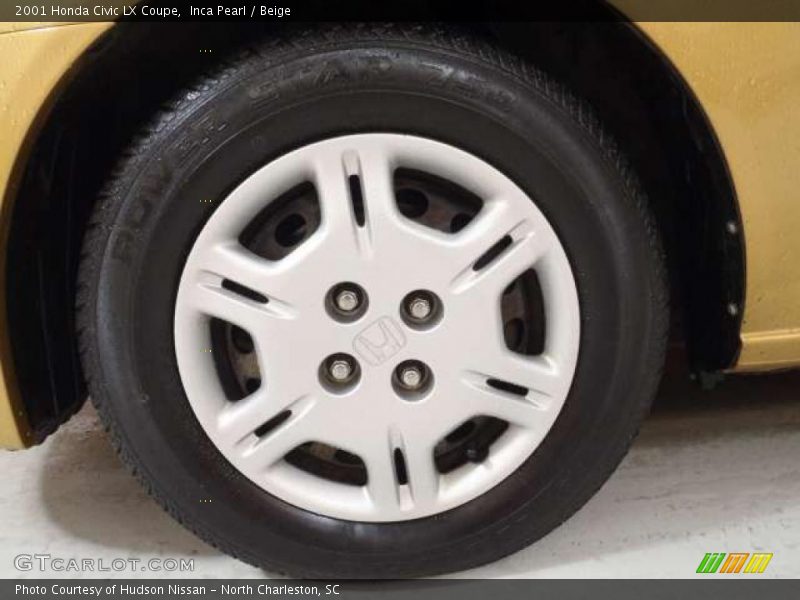 Inca Pearl / Beige 2001 Honda Civic LX Coupe