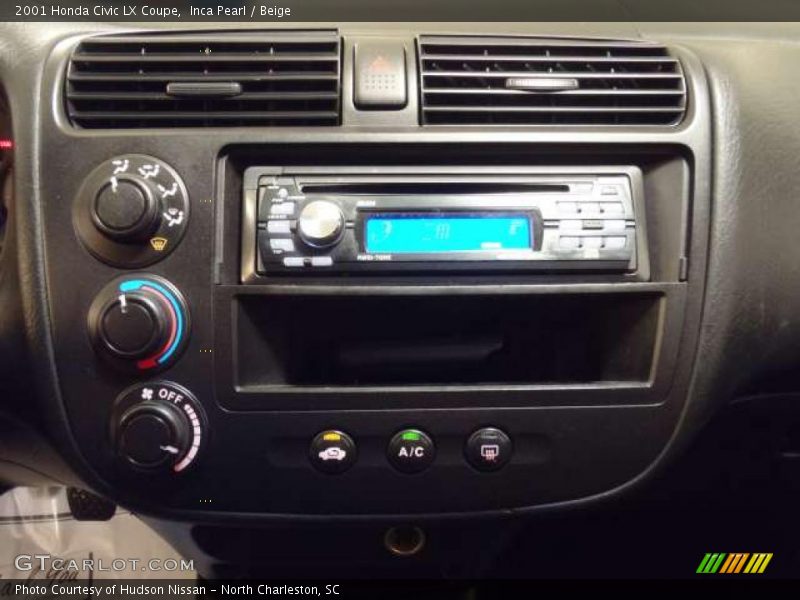 Inca Pearl / Beige 2001 Honda Civic LX Coupe