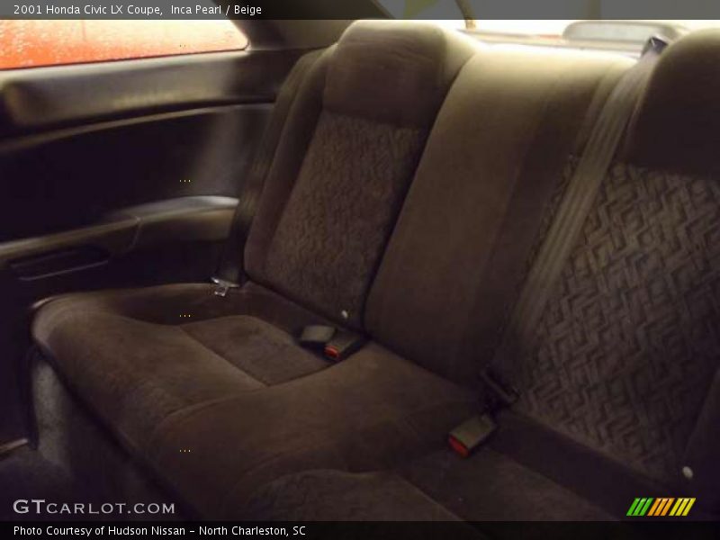 Inca Pearl / Beige 2001 Honda Civic LX Coupe