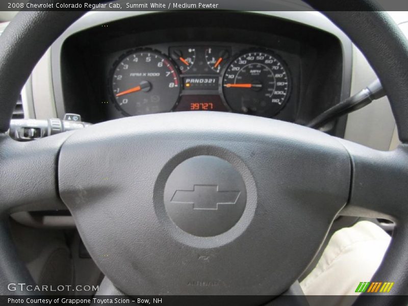 Summit White / Medium Pewter 2008 Chevrolet Colorado Regular Cab