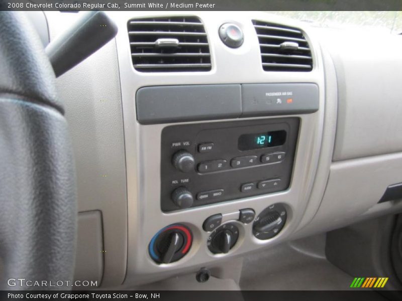 Summit White / Medium Pewter 2008 Chevrolet Colorado Regular Cab