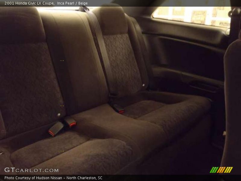 Inca Pearl / Beige 2001 Honda Civic LX Coupe