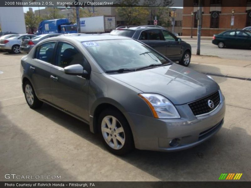 Magnetic Gray / Charcoal/Steel 2008 Nissan Sentra 2.0 SL