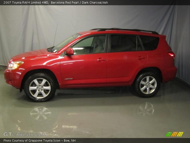 Barcelona Red Pearl / Dark Charcoal/Ash 2007 Toyota RAV4 Limited 4WD
