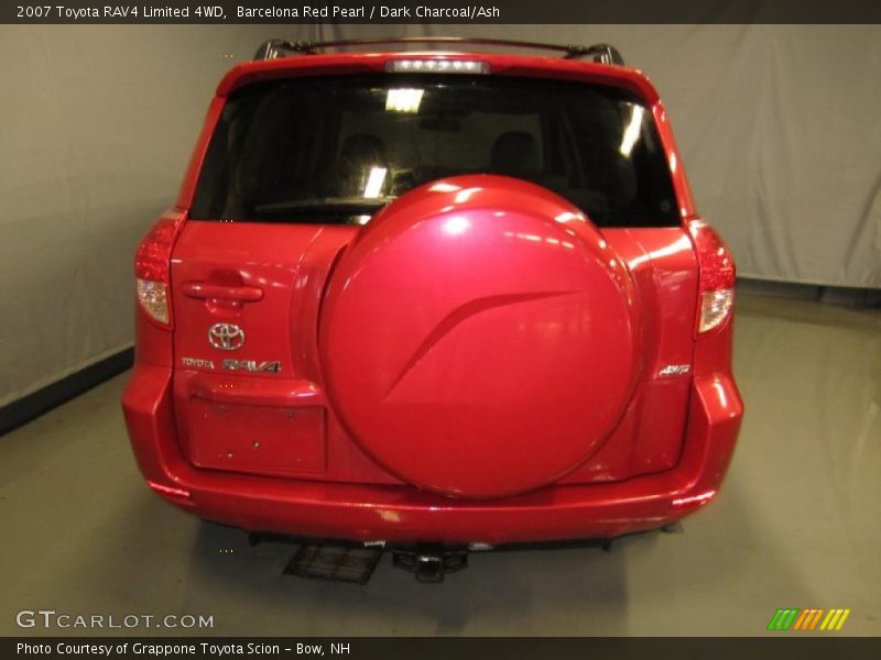 Barcelona Red Pearl / Dark Charcoal/Ash 2007 Toyota RAV4 Limited 4WD