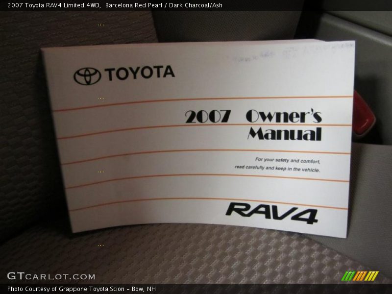 Barcelona Red Pearl / Dark Charcoal/Ash 2007 Toyota RAV4 Limited 4WD