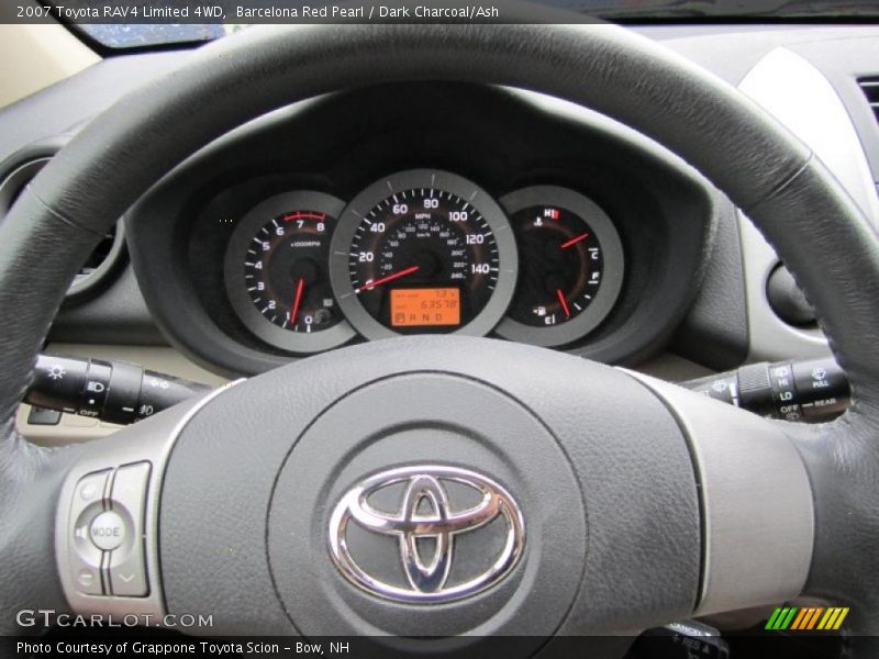 Barcelona Red Pearl / Dark Charcoal/Ash 2007 Toyota RAV4 Limited 4WD