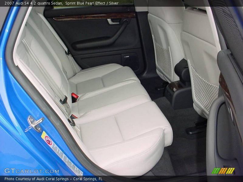 Sprint Blue Pearl Effect / Silver 2007 Audi S4 4.2 quattro Sedan