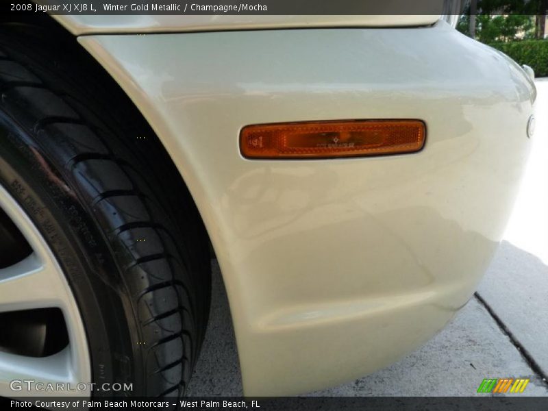 Winter Gold Metallic / Champagne/Mocha 2008 Jaguar XJ XJ8 L