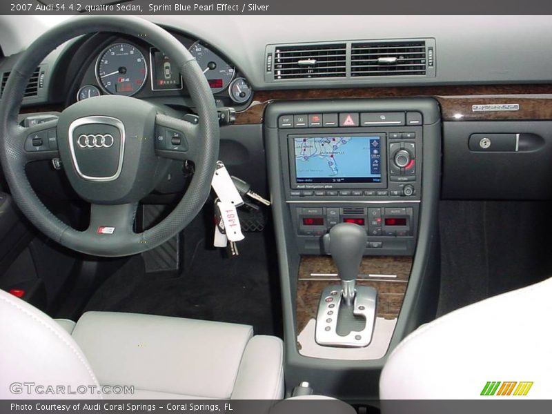 Sprint Blue Pearl Effect / Silver 2007 Audi S4 4.2 quattro Sedan