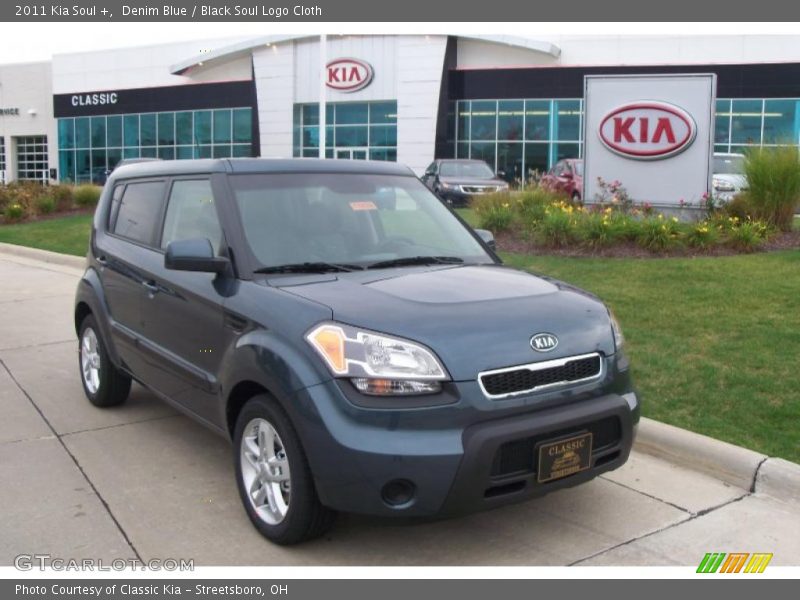 Denim Blue / Black Soul Logo Cloth 2011 Kia Soul +
