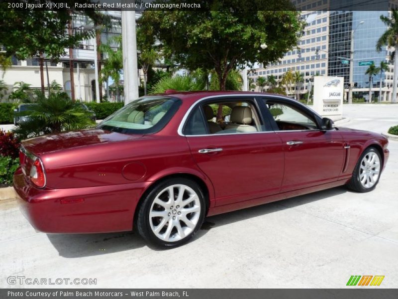 Radiance Red Metallic / Champagne/Mocha 2008 Jaguar XJ XJ8 L