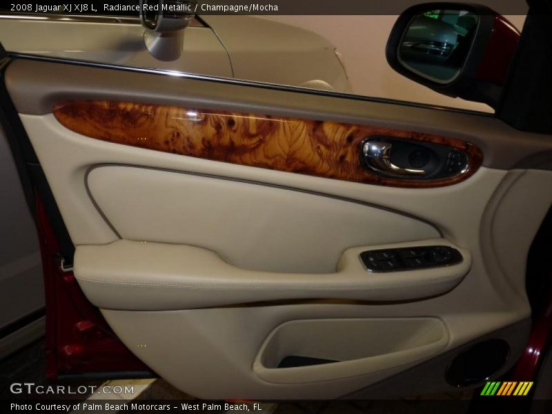 Radiance Red Metallic / Champagne/Mocha 2008 Jaguar XJ XJ8 L