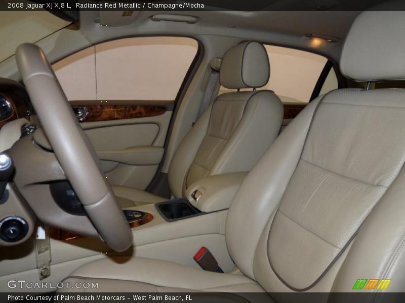 Radiance Red Metallic / Champagne/Mocha 2008 Jaguar XJ XJ8 L