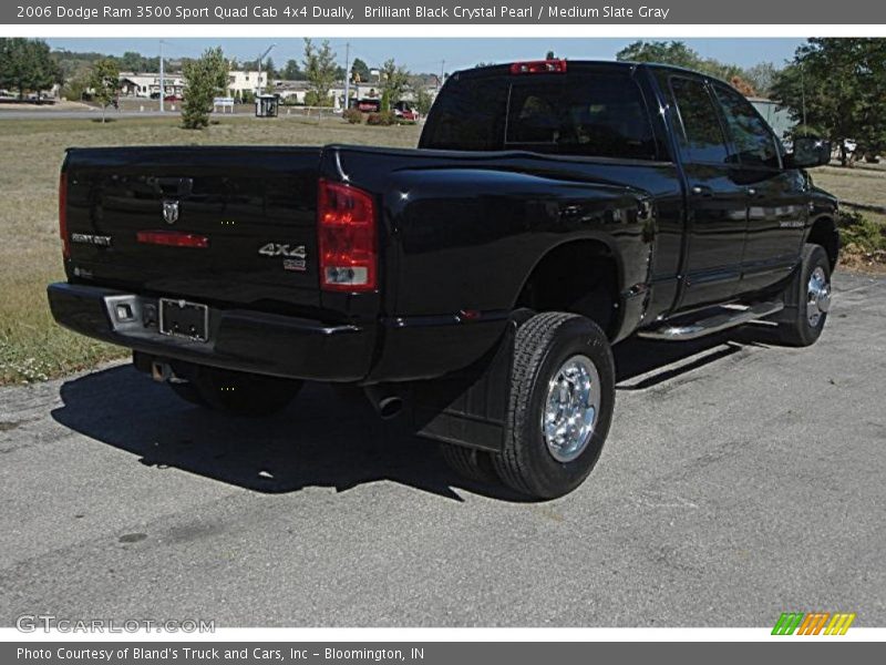 Brilliant Black Crystal Pearl / Medium Slate Gray 2006 Dodge Ram 3500 Sport Quad Cab 4x4 Dually