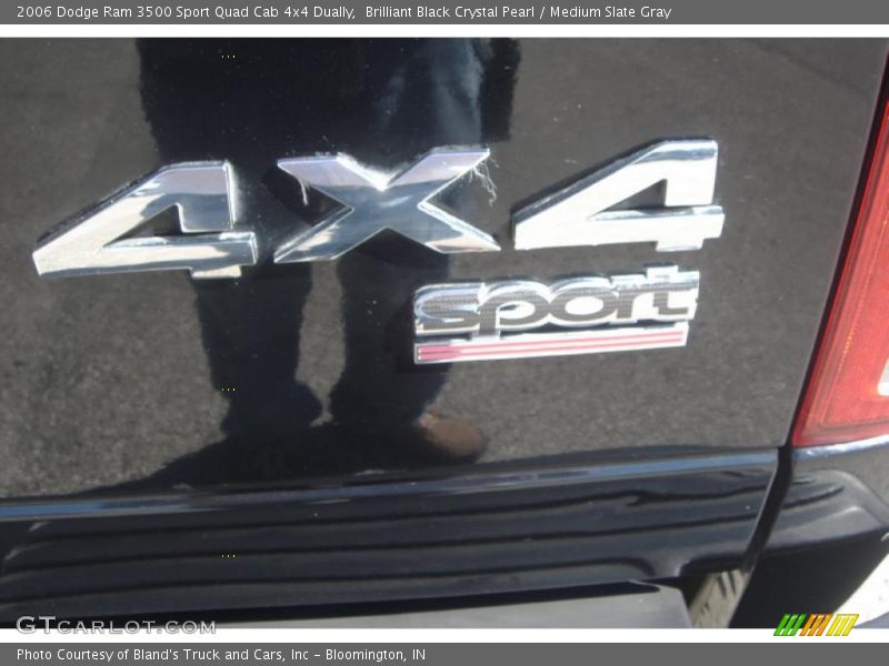 Brilliant Black Crystal Pearl / Medium Slate Gray 2006 Dodge Ram 3500 Sport Quad Cab 4x4 Dually