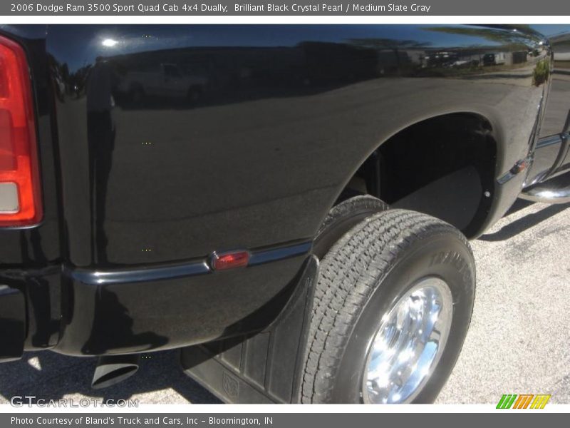 Brilliant Black Crystal Pearl / Medium Slate Gray 2006 Dodge Ram 3500 Sport Quad Cab 4x4 Dually