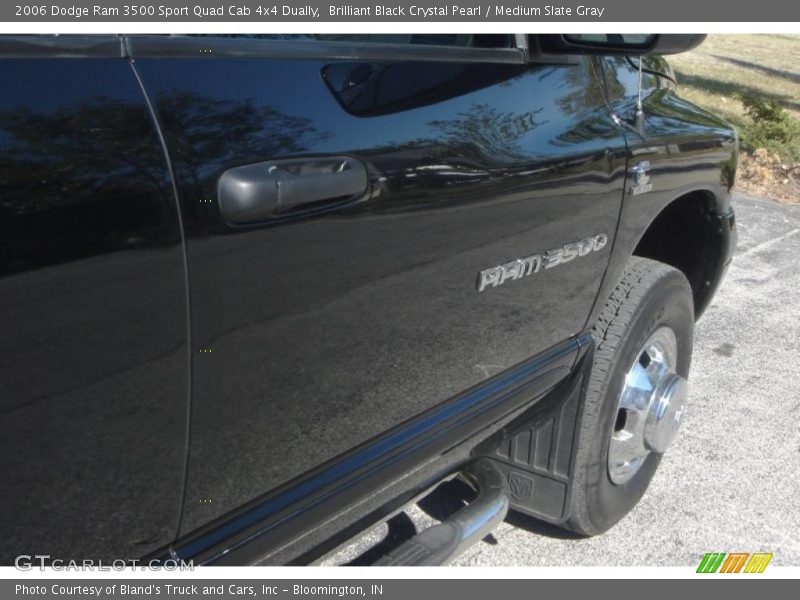Brilliant Black Crystal Pearl / Medium Slate Gray 2006 Dodge Ram 3500 Sport Quad Cab 4x4 Dually