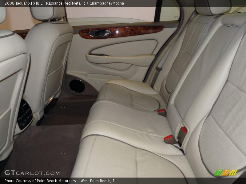 Radiance Red Metallic / Champagne/Mocha 2008 Jaguar XJ XJ8 L