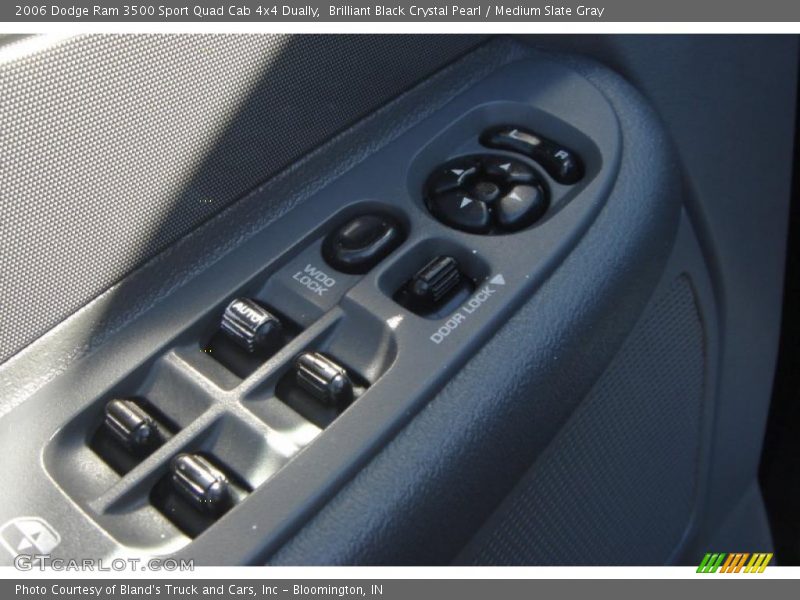 Brilliant Black Crystal Pearl / Medium Slate Gray 2006 Dodge Ram 3500 Sport Quad Cab 4x4 Dually