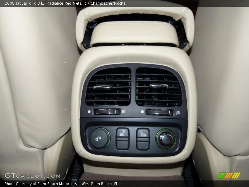 Radiance Red Metallic / Champagne/Mocha 2008 Jaguar XJ XJ8 L