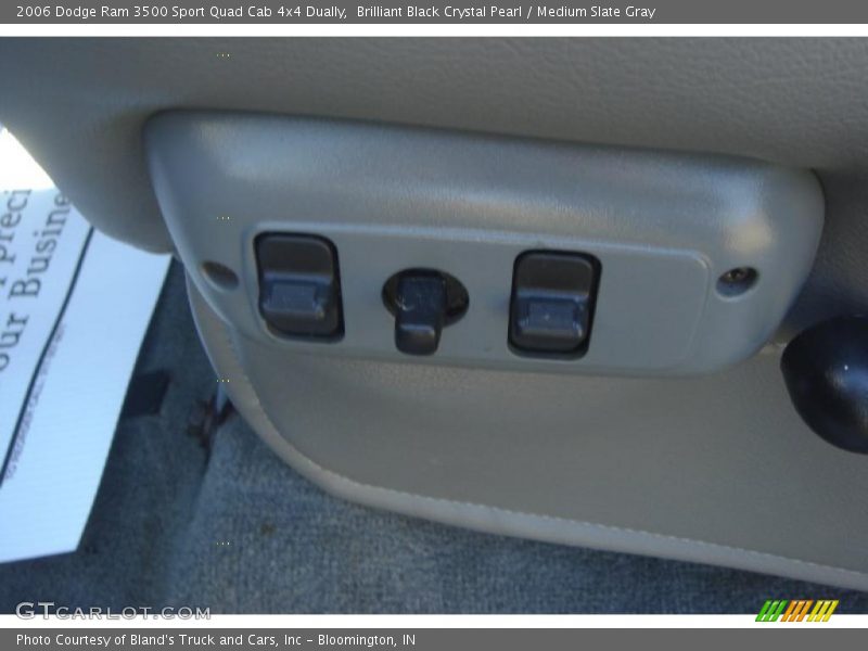 Brilliant Black Crystal Pearl / Medium Slate Gray 2006 Dodge Ram 3500 Sport Quad Cab 4x4 Dually