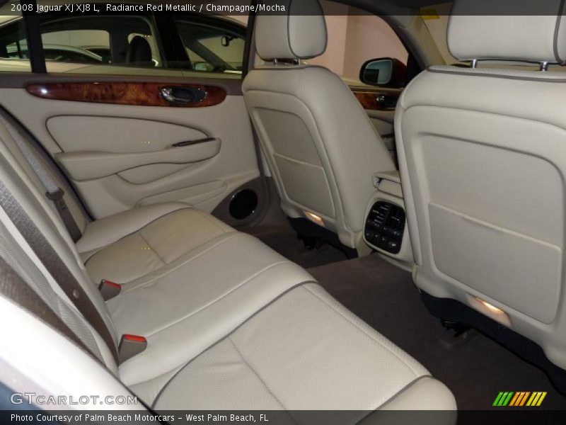 Radiance Red Metallic / Champagne/Mocha 2008 Jaguar XJ XJ8 L