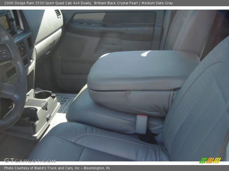 Brilliant Black Crystal Pearl / Medium Slate Gray 2006 Dodge Ram 3500 Sport Quad Cab 4x4 Dually