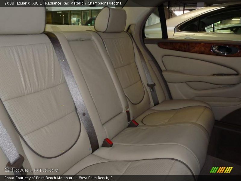 Radiance Red Metallic / Champagne/Mocha 2008 Jaguar XJ XJ8 L