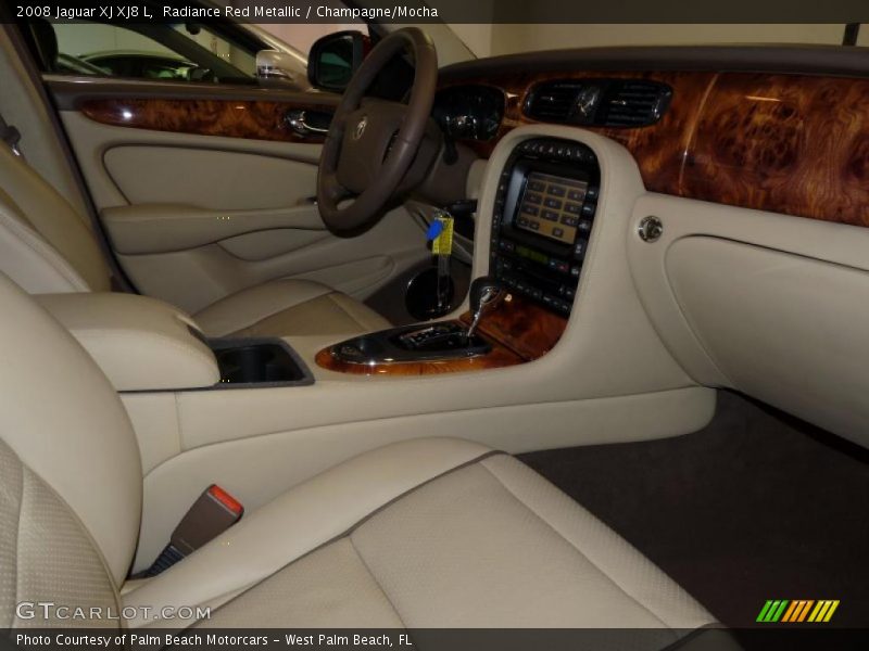 Radiance Red Metallic / Champagne/Mocha 2008 Jaguar XJ XJ8 L