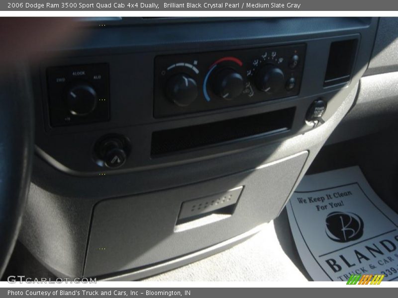 Brilliant Black Crystal Pearl / Medium Slate Gray 2006 Dodge Ram 3500 Sport Quad Cab 4x4 Dually