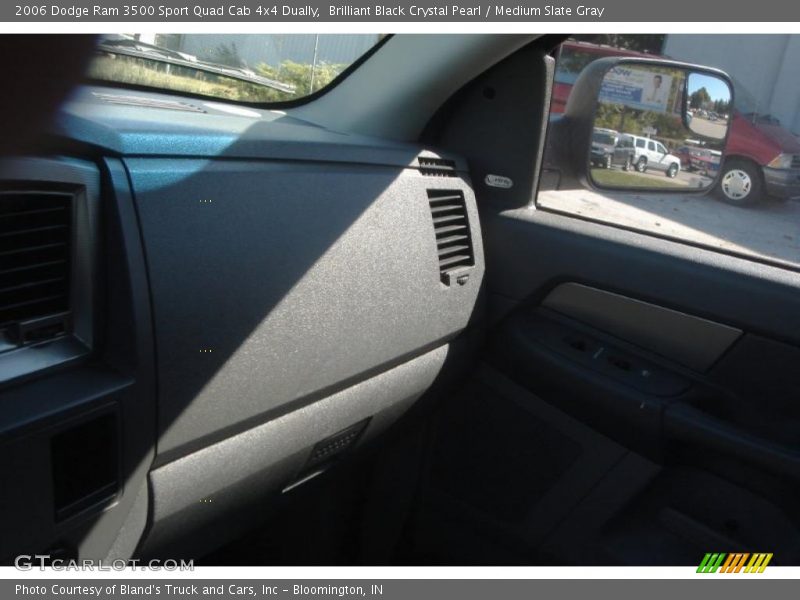 Brilliant Black Crystal Pearl / Medium Slate Gray 2006 Dodge Ram 3500 Sport Quad Cab 4x4 Dually