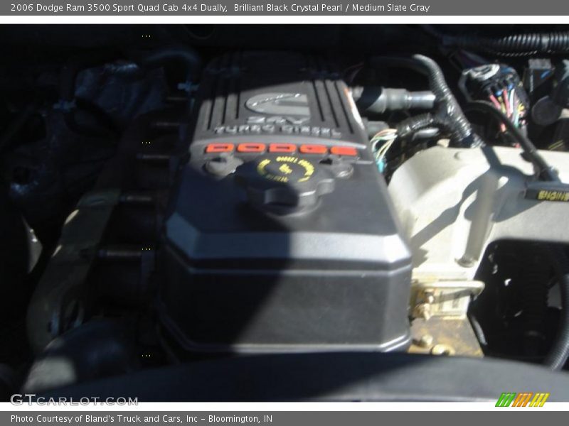 Brilliant Black Crystal Pearl / Medium Slate Gray 2006 Dodge Ram 3500 Sport Quad Cab 4x4 Dually