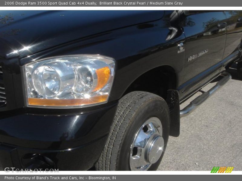 Brilliant Black Crystal Pearl / Medium Slate Gray 2006 Dodge Ram 3500 Sport Quad Cab 4x4 Dually