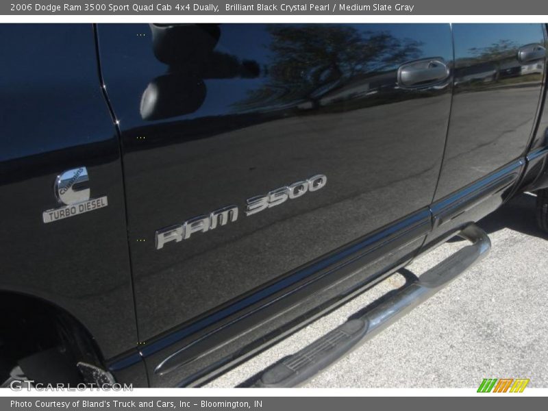Brilliant Black Crystal Pearl / Medium Slate Gray 2006 Dodge Ram 3500 Sport Quad Cab 4x4 Dually
