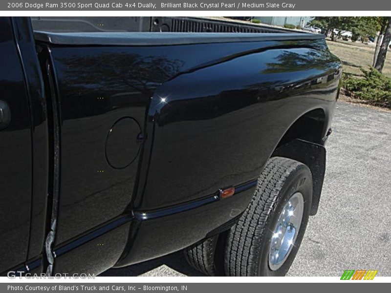 Brilliant Black Crystal Pearl / Medium Slate Gray 2006 Dodge Ram 3500 Sport Quad Cab 4x4 Dually