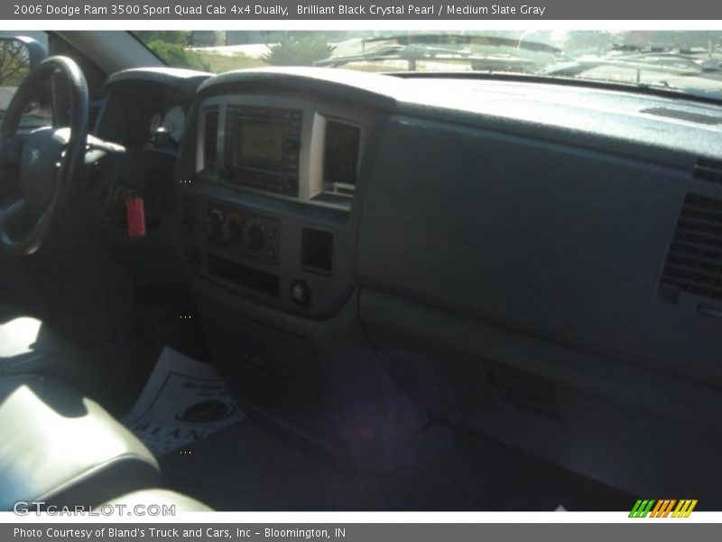 Brilliant Black Crystal Pearl / Medium Slate Gray 2006 Dodge Ram 3500 Sport Quad Cab 4x4 Dually