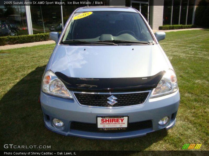 Ice Blue Metallic / Black 2005 Suzuki Aerio SX AWD Sport Wagon