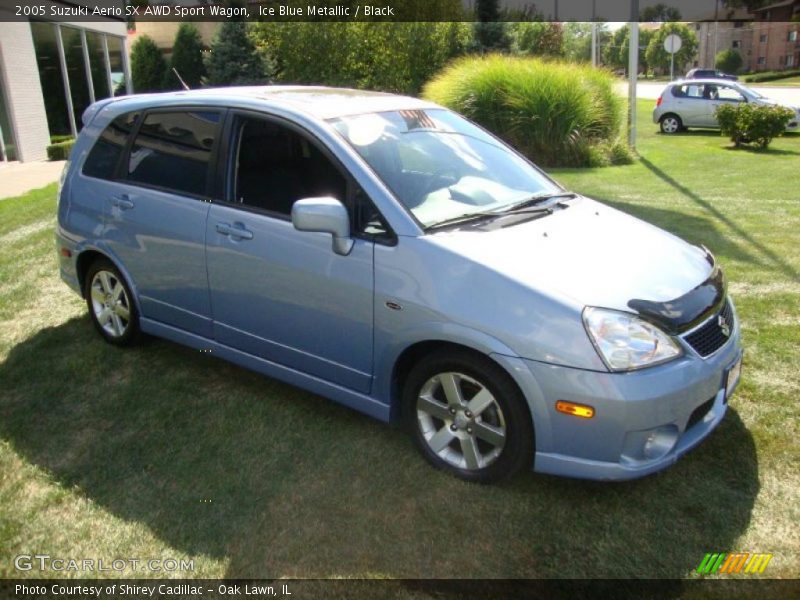 Ice Blue Metallic / Black 2005 Suzuki Aerio SX AWD Sport Wagon