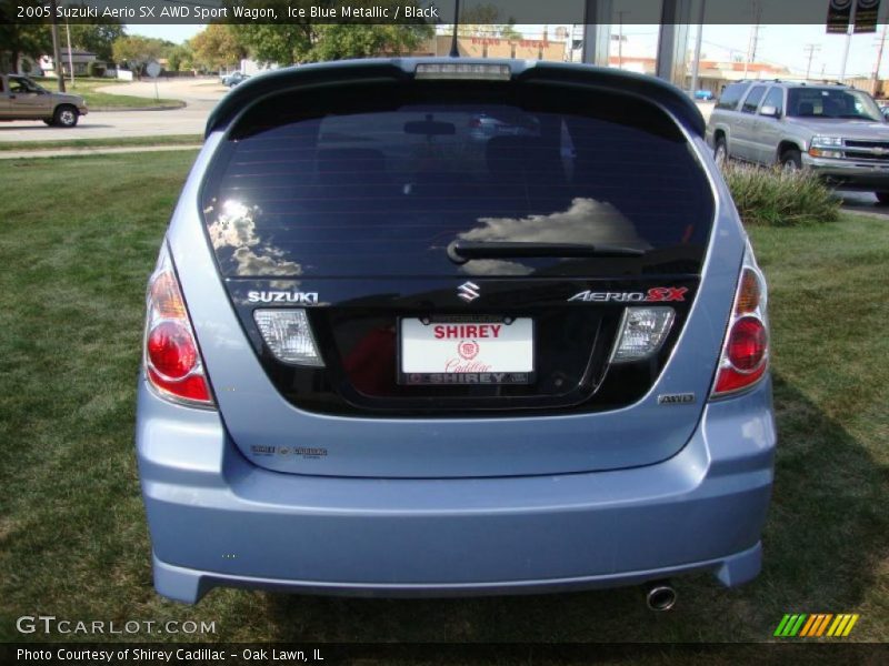 Ice Blue Metallic / Black 2005 Suzuki Aerio SX AWD Sport Wagon