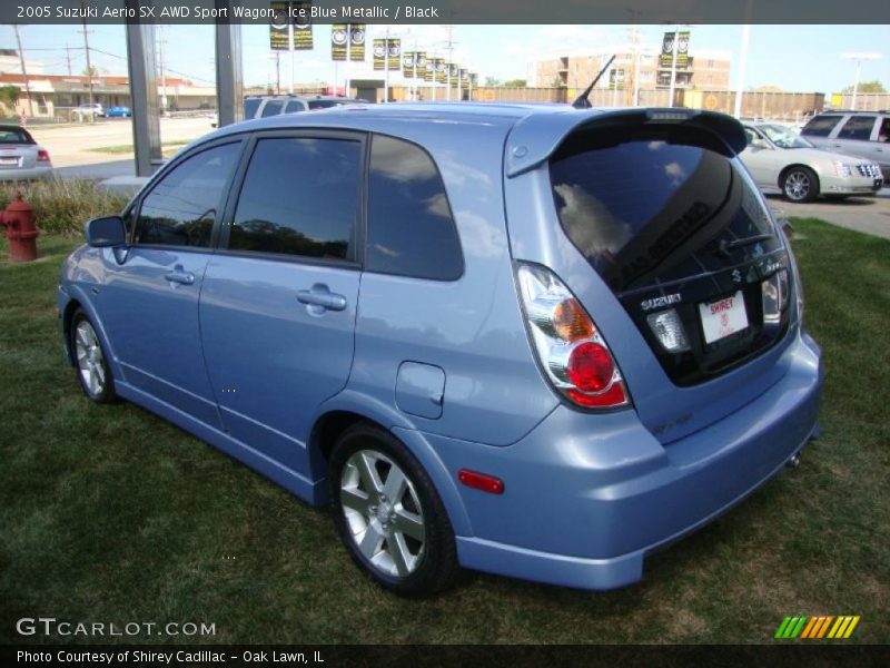 Ice Blue Metallic / Black 2005 Suzuki Aerio SX AWD Sport Wagon