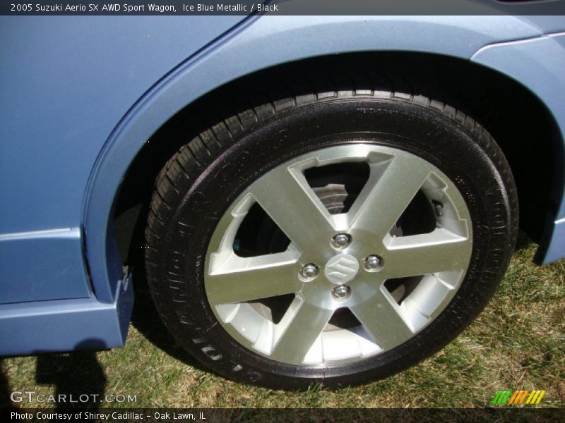 Ice Blue Metallic / Black 2005 Suzuki Aerio SX AWD Sport Wagon