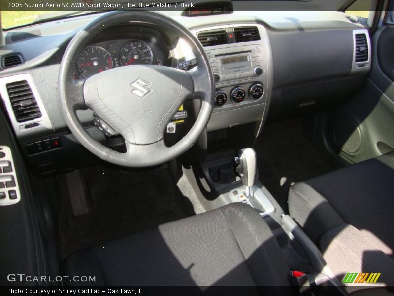 Ice Blue Metallic / Black 2005 Suzuki Aerio SX AWD Sport Wagon