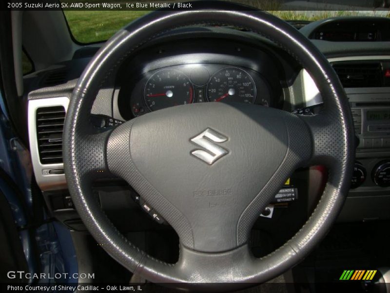 Ice Blue Metallic / Black 2005 Suzuki Aerio SX AWD Sport Wagon