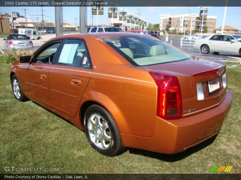 Copper Sunburst / Light Neutral 2003 Cadillac CTS Sedan