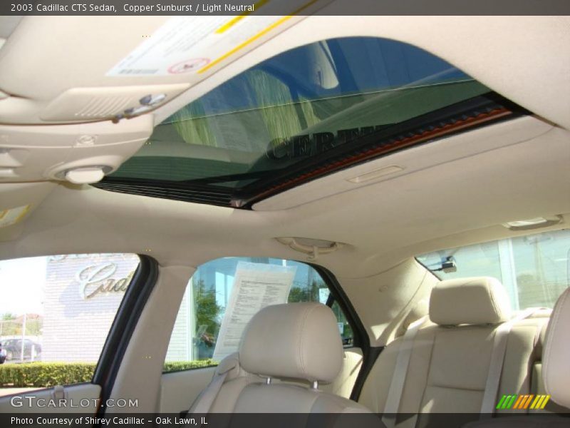 Copper Sunburst / Light Neutral 2003 Cadillac CTS Sedan