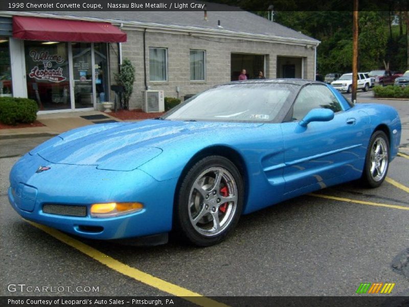 Nassau Blue Metallic / Light Gray 1998 Chevrolet Corvette Coupe