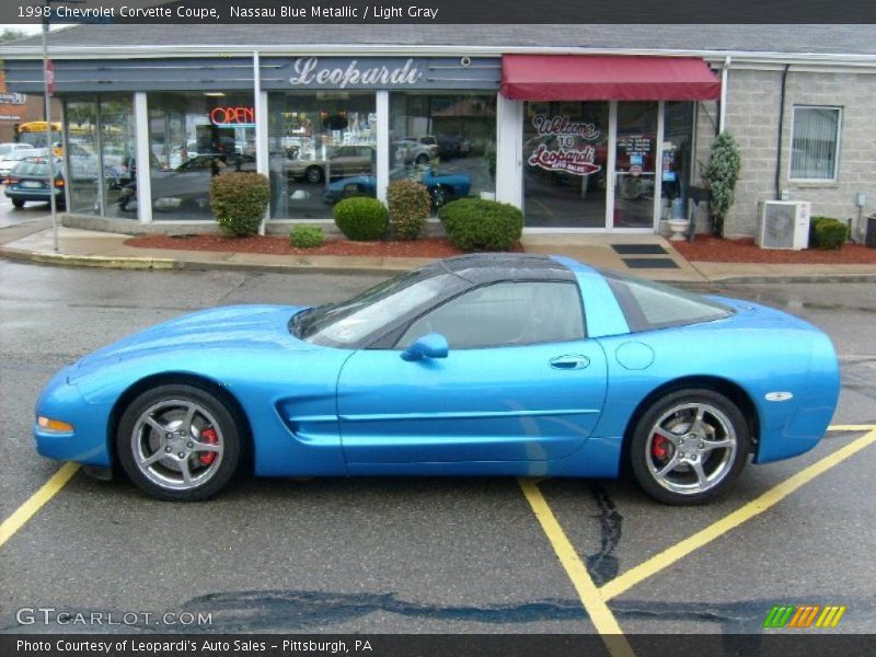 Nassau Blue Metallic / Light Gray 1998 Chevrolet Corvette Coupe